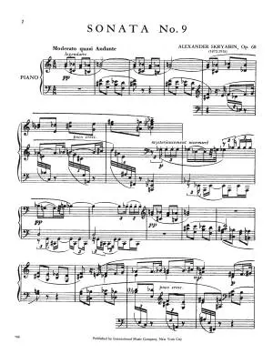 Sonata No. 9 in F Major, Op. 68 - Scriabin - Piano - Book