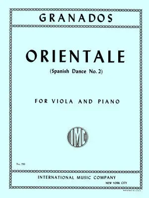 International Music Company - Orientale (Spanish Dance No. 2) - Granados - Viola/Piano - Sheet