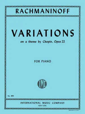 International Music Company - Variations on a Theme by Chopin, Op. 22 - Rachmaninoff - Piano - Book