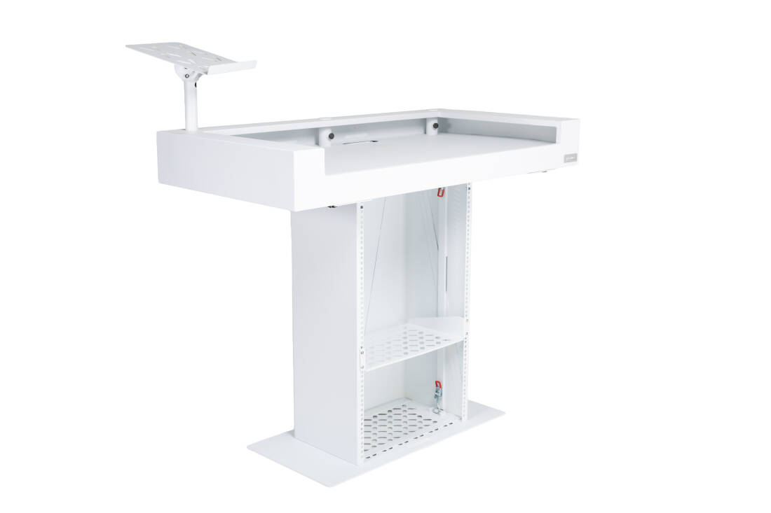 Malibu Portable DJ Booth - White