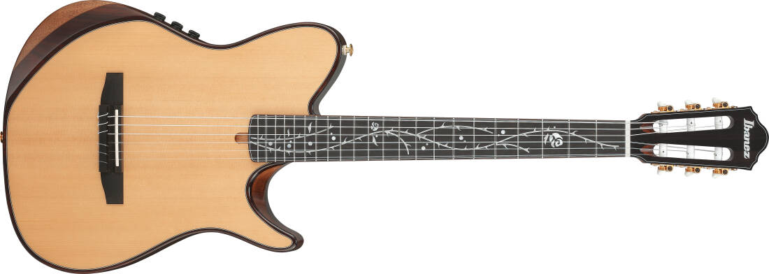 TOD100 Nylon String Acoustic/Electric Guitar with Gigbag - Natural High Gloss