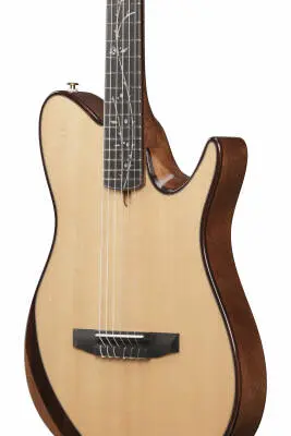 TOD100 Nylon String Acoustic/Electric Guitar with Gigbag - Natural High Gloss