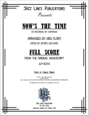 Jazz Lines Publications - Nows The Time (Supersax) - Parker/Flory - Jazz Octet (Sax Quintet/Rhythm)