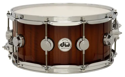 Drum Workshop - L&M Exclusive Collectors Series VLT Maple 6.5x14 Snare Drum - Almond Burst Over Etimoe