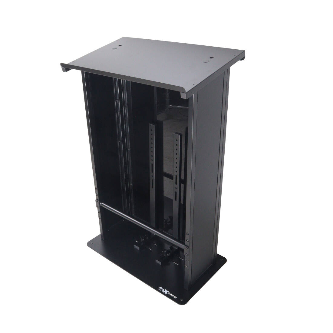 Maestro Multi-Media Lectern Podium For LED Flatscreen TVs - Black Finish
