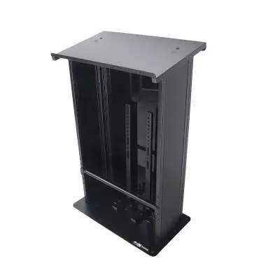 ProX - Maestro Multi-Media Lectern Podium For LED Flatscreen TVs - Black Finish