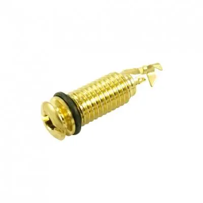 WD Music - Threaded Stereo Endpin Jack - Gold