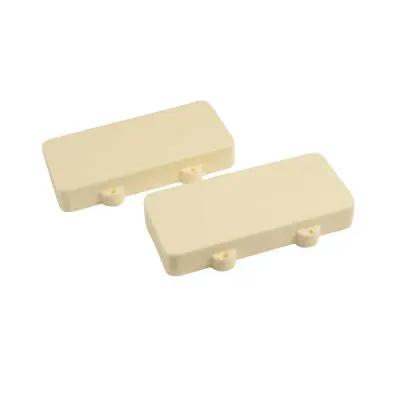 WD Music - Replacement Closed Pickup Cover Set for Fender Jazzmaster - Aged White (25 Sets)