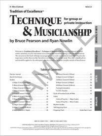 Tradition of Excellence: Technique and Musicianship - Pearson/Nowlin - Eb Alto Clarinet