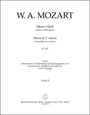 Baerenreiter Verlag - Missa in C minor K. 427 Great Mass in C minor