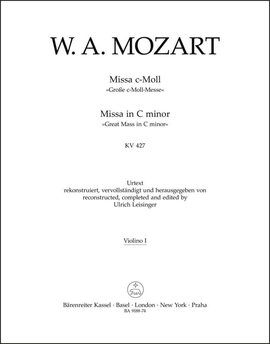 Missa in C minor K. 427 \'\'Great Mass in C minor\'\'