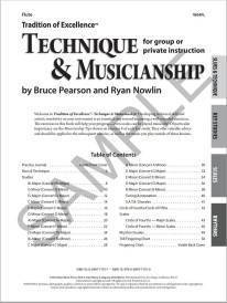 Tradition of Excellence: Technique and Musicianship - Pearson/Nowlin - Flute