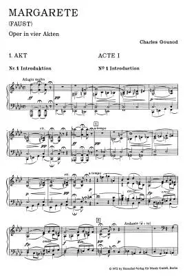 Margarete - Faust - Gounod - Vocal Score - Soloists, Choir, Orchestra