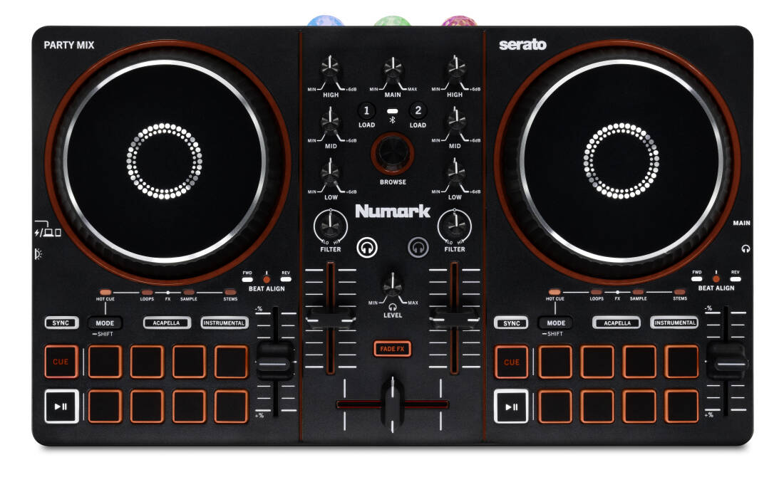 Party Mix III DJ Controller with Built-in Light Show