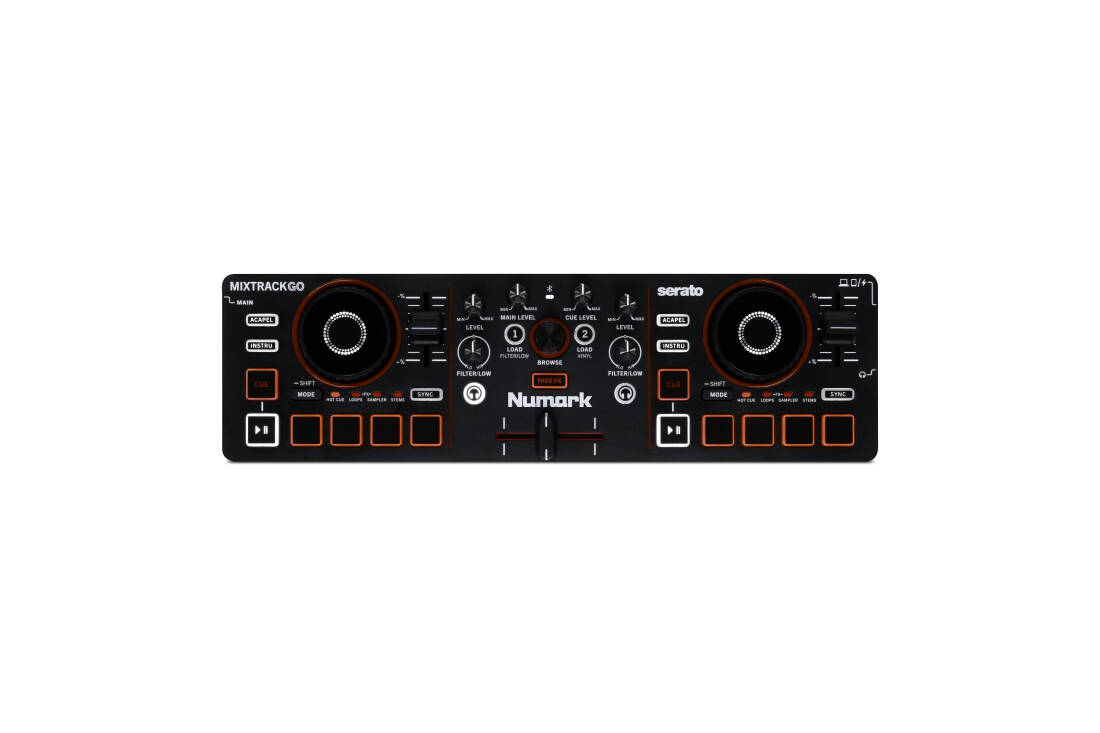 MixTrack Go Ultra-Portable 2-Deck DJ Controller with Stems Control