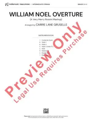 William Noel Overture - Gruselle - String Orchestra - Gr. 2.5