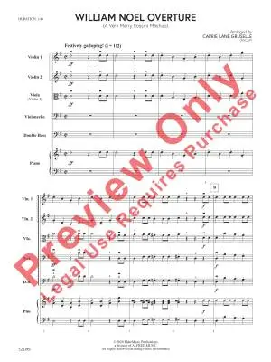 William Noel Overture - Gruselle - String Orchestra - Gr. 2.5