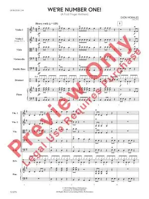 We\'re Number One! - Morales - String Orchestra - Gr. 0.5