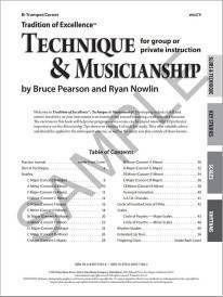 Tradition of Excellence: Technique and Musicianship - Pearson/Nowlin - Bb Trumpet/Cornet