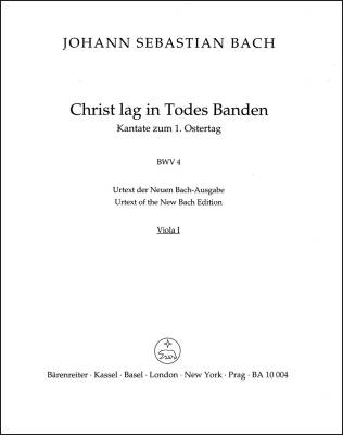Christ Lay by Death Enshrouded BWV 4 - Bach - Viola I Part, Urtext Edition