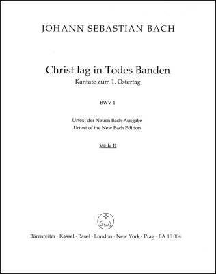 Christ Lay by Death Enshrouded BWV 4 - Bach - Viola II Part, Urtext Edition