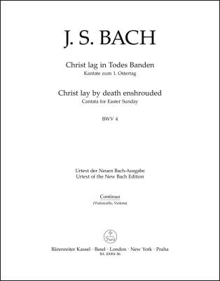 Christ Lay by Death Enshrouded BWV 4 - Bach - Cello/Double Bass/Basso Continuo Part, Urtext Edition