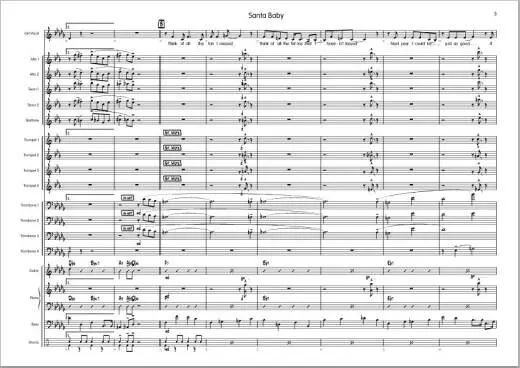 Santa Baby - Glasscock - Jazz Ensemble/Vocal - Gr. Easy