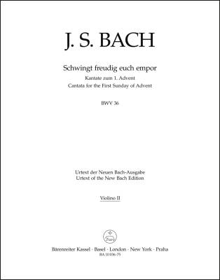 Schwingt Freudig Euch Empor BWV 36 - Bach - Violin II Part, Urtext Edition