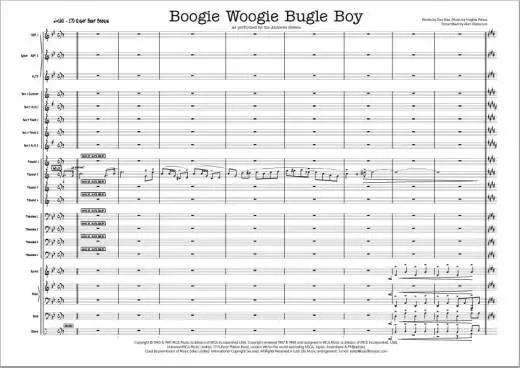 Boogie Woogie Bugle Boy - Rae/Prince/Glasscock - Jazz Ensemble/Vocal Trio - Gr. Medium