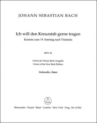I Will My Cross-staff Gladly Carry BWV 56 ''Cross Staff Cantata (Kreuzstabkantate)'' - Bach - Cello/Double Bass Part