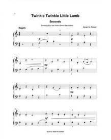 Twinkle, Twinkle Little Lamb - Rowell - Piano Duet, 1 Piano 4 Hands