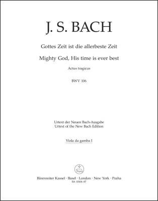 Mighty God, His Time Is Ever Best BWV 106 ''Actus Tragicus'' - Bach - Viola I Part, Urtext Edition