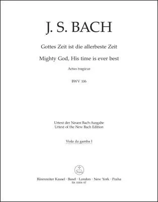 Mighty God, His Time Is Ever Best BWV 106 \'\'Actus Tragicus\'\' - Bach - Viola I Part, Urtext Edition