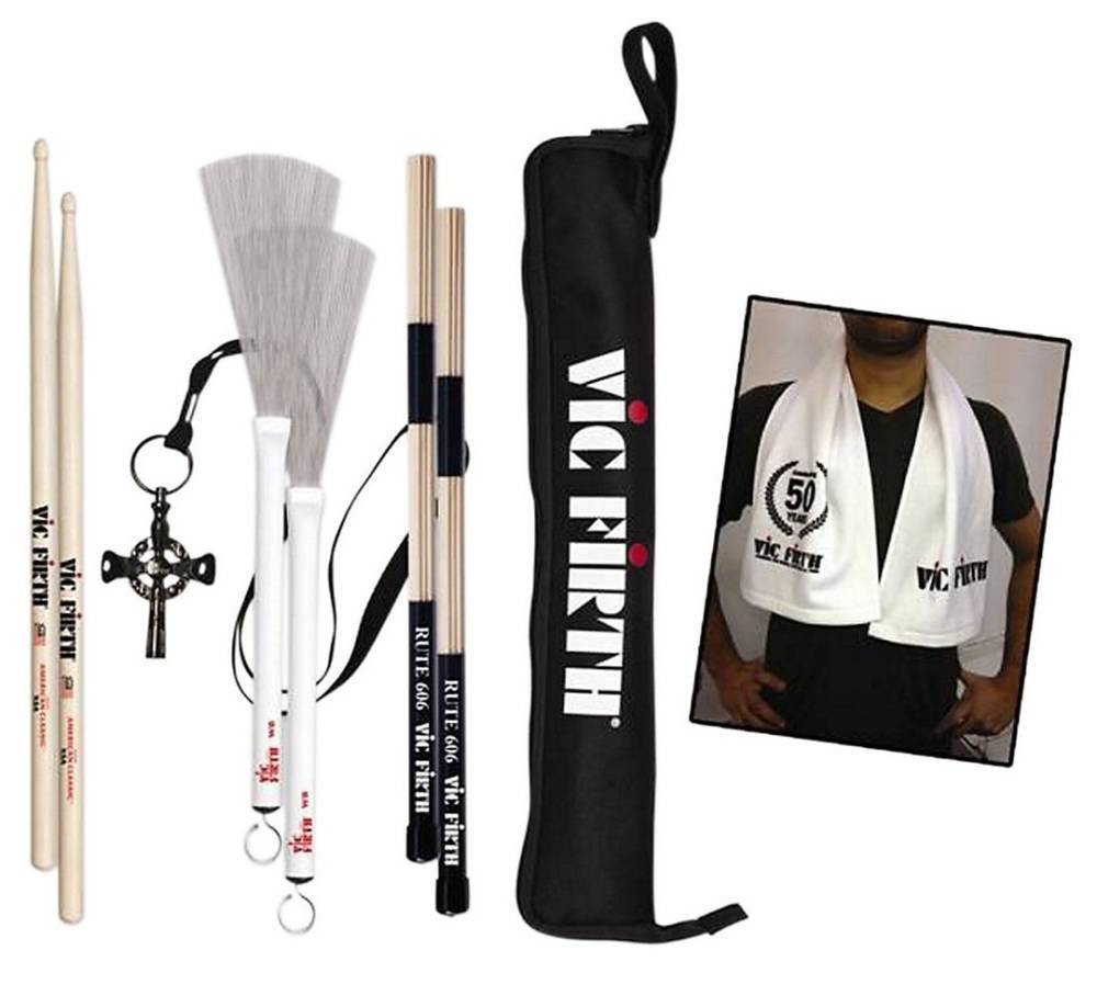 Assorted Stick Pack with Vic Firth Drum Towel