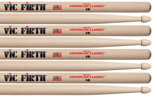 Vic Firth - American Classic Value Pack (3 Pairs +1 Free Pair) - 5B