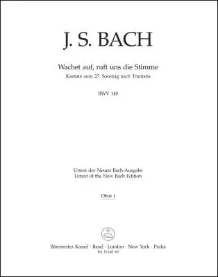 Baerenreiter Verlag - Wake Ye Maids! Hark, Strikes the Hour BWV 140 - Bach - Wind Set, Urtext Edition