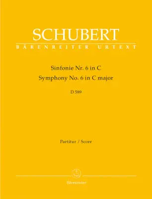 Symphony No. 6 in C Major D 589 - Schubert - Score, Urtext Edition - Orchestra