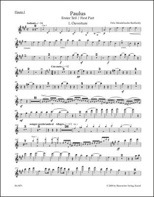 St. Paul Op. 36 - Mendelssohn Bartholdy - Wind Set, Urtext Edition