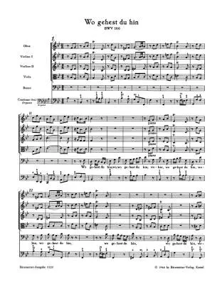 Wo Gehest du Hin? BWV 166 - Bach - Score, Urtext Edition