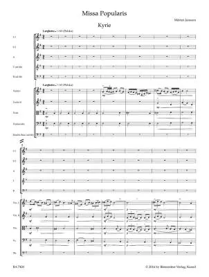 Missa Popularis - Jansson - Score