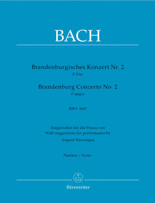 Brandenburg Concerto No. 2 in F Major BWV 1047 - Bach - Score