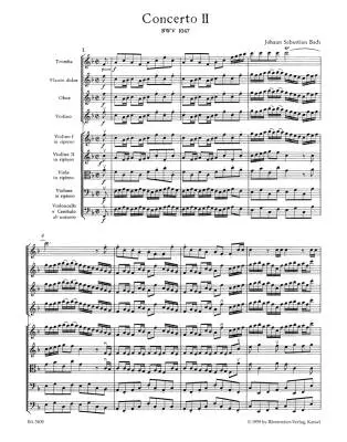 Brandenburg Concerto No. 2 in F Major BWV 1047 - Bach - Score