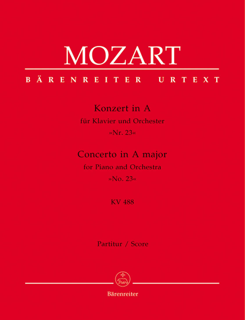 Concerto No. 23 in a Major K. 488 - Mozart - Full Score