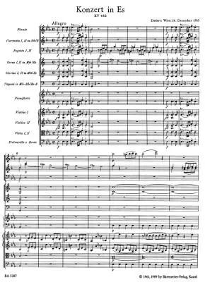 Concerto No. 22 in E-flat Major K. 482 - Mozart - Piano/Ochestra - Full Score