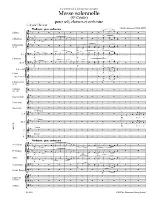 Messe Solennelle (Ste Cecile) for Soloists, Choir and Orchestra - Gounod - Score, Urtext Edition - Soloists, Choir, Orchestra