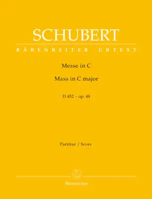 Mass in C Major Op. 48 D 452 - Schubert - Score, Urtext Edition