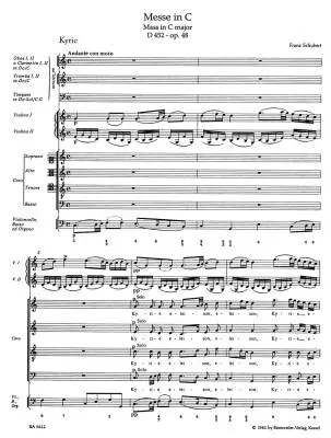 Mass in C Major Op. 48 D 452 - Schubert - Score, Urtext Edition