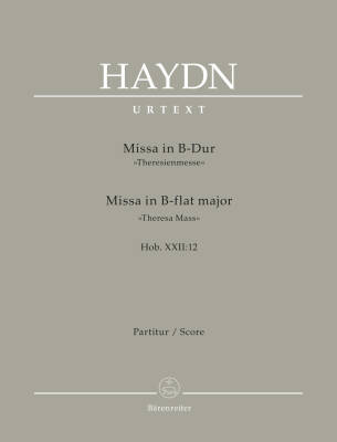 Missa in B-flat Major Hob. XXII:12 ''Theresa Mass'' - Haydn - Score, Urtext Edition