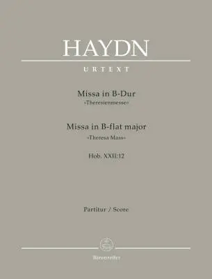 Baerenreiter Verlag - Missa in B-flat Major Hob. XXII:12 Theresa Mass - Haydn - Score, Urtext Edition