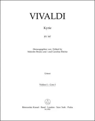 Kyrie RV 587 - Vivaldi - Violin I/Choir I Part, Urtext Edition